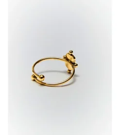 ANILLO EFECTO PIEDRA CUADRADA