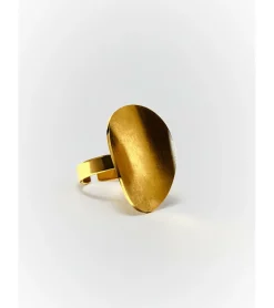 ANILLO OVAL DORADO
