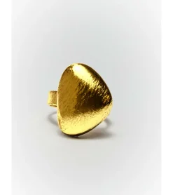 ANILLO ROCA DORADO