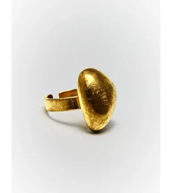 ANILLO ROCA DORADO