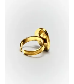 ANILLO ROCA DORADO