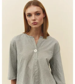 BLUSA ALGODÓN CUADRO VICHY