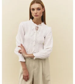 BLUSA ALGODÓN HILO DORADO