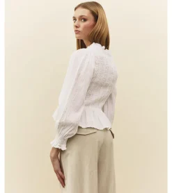 BLUSA ALGODÓN HILO DORADO