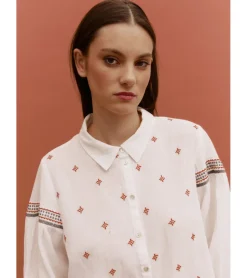 BLUSA BORDADA ALGODÓN