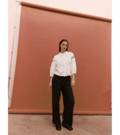 BLUSA BORDADA ALGODÓN