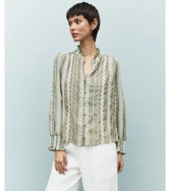 BLUSA BORDADOS BOTONES