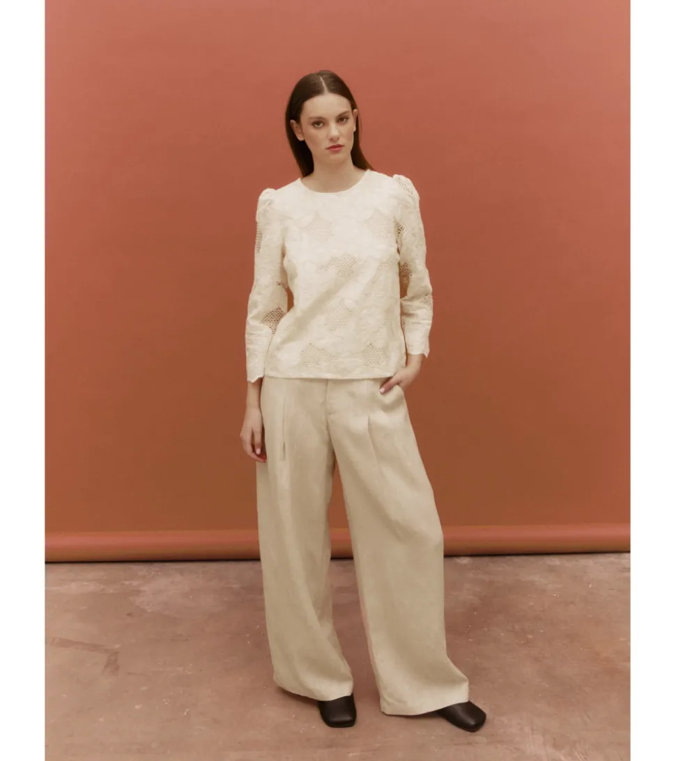 BLUSA BORDADOS PERFORADOS