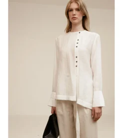 BLUSA BOTONES MANGA LARGA