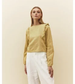 BLUSA CORTA HILO DORADO