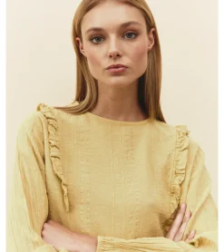 BLUSA CORTA HILO DORADO