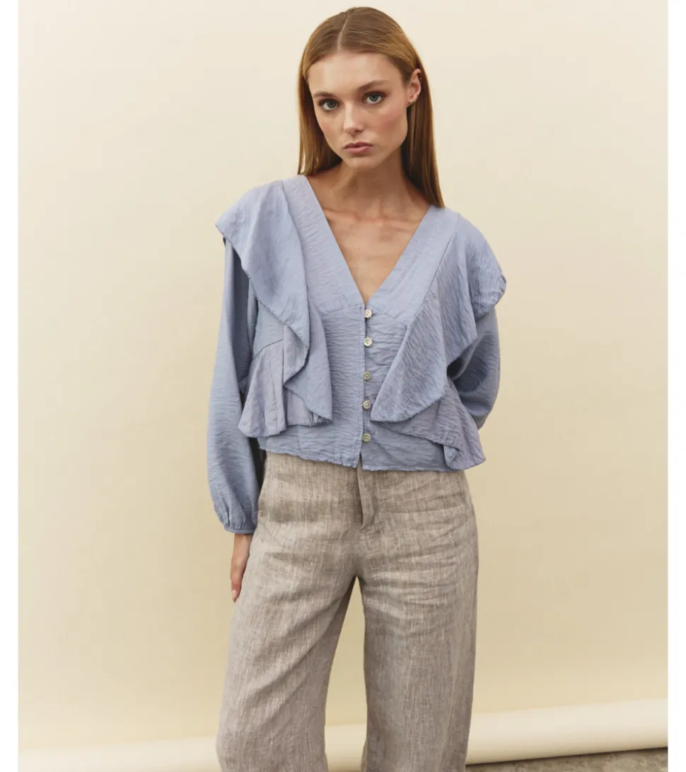 BLUSA CROPPED BOTONES