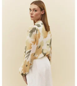 BLUSA CROPPED FLORES