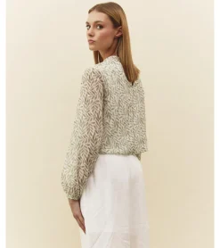 BLUSA CROPPED HOJAS