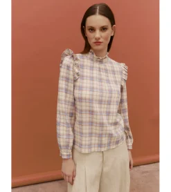BLUSA CUADROS ALGODÓN