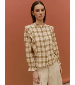 BLUSA CUADROS BOTONES