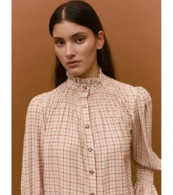 BLUSA CUADROS BOTONES