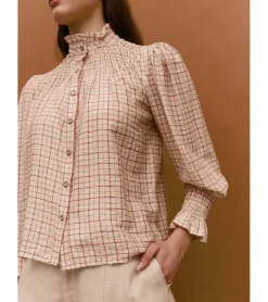 BLUSA CUADROS BOTONES