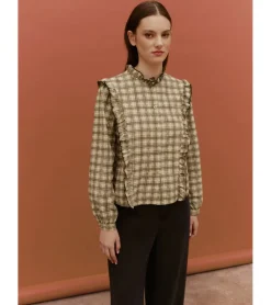 BLUSA ESTAMPADA CUADROS
