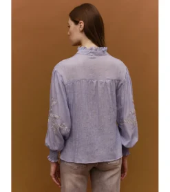 BLUSA ESTAMPADA HILO METALIZADO