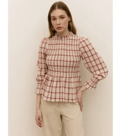 BLUSA ESTAMPADO CUADROS