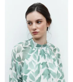 BLUSA GASA HOJAS