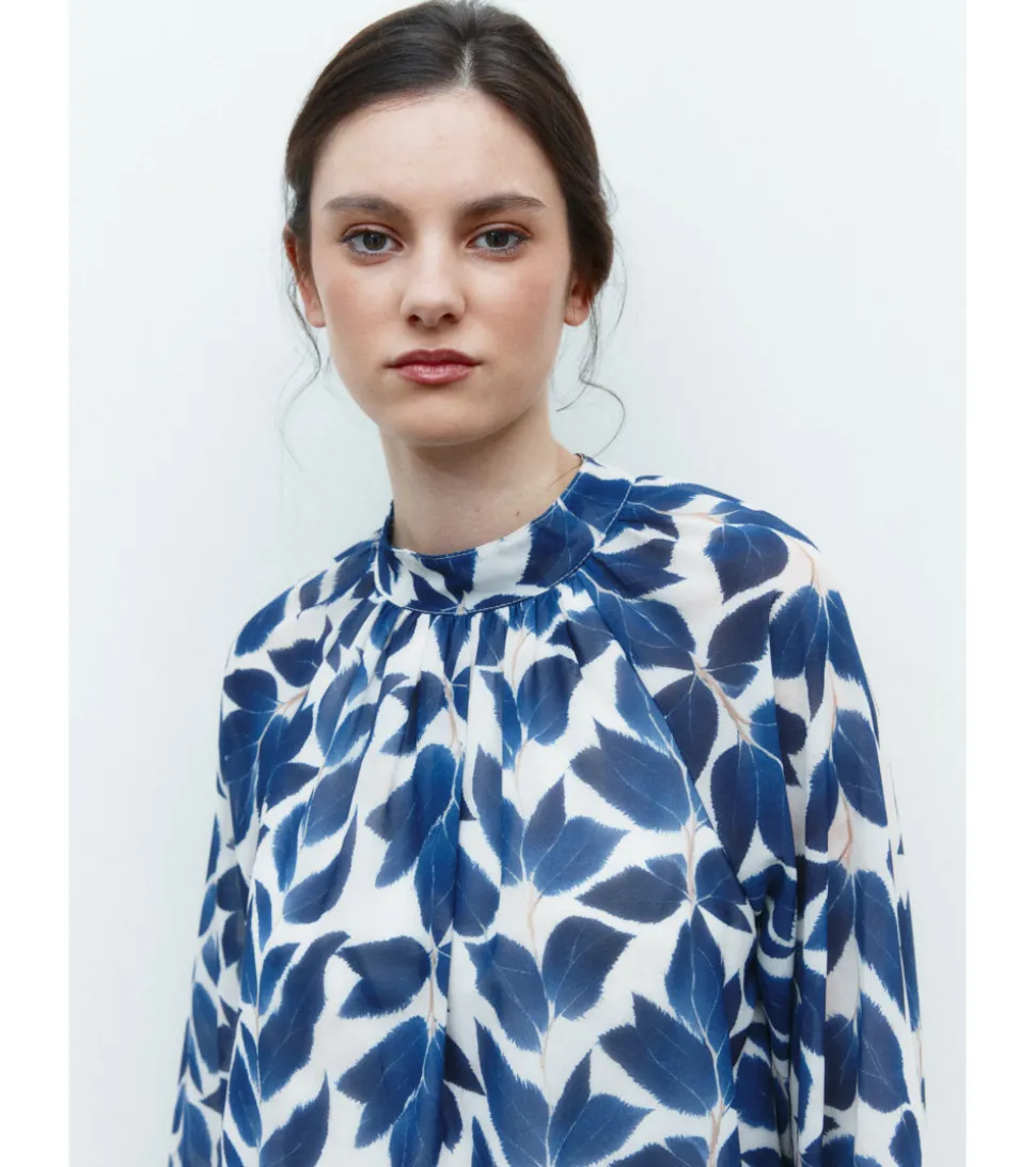 BLUSA GASA HOJAS