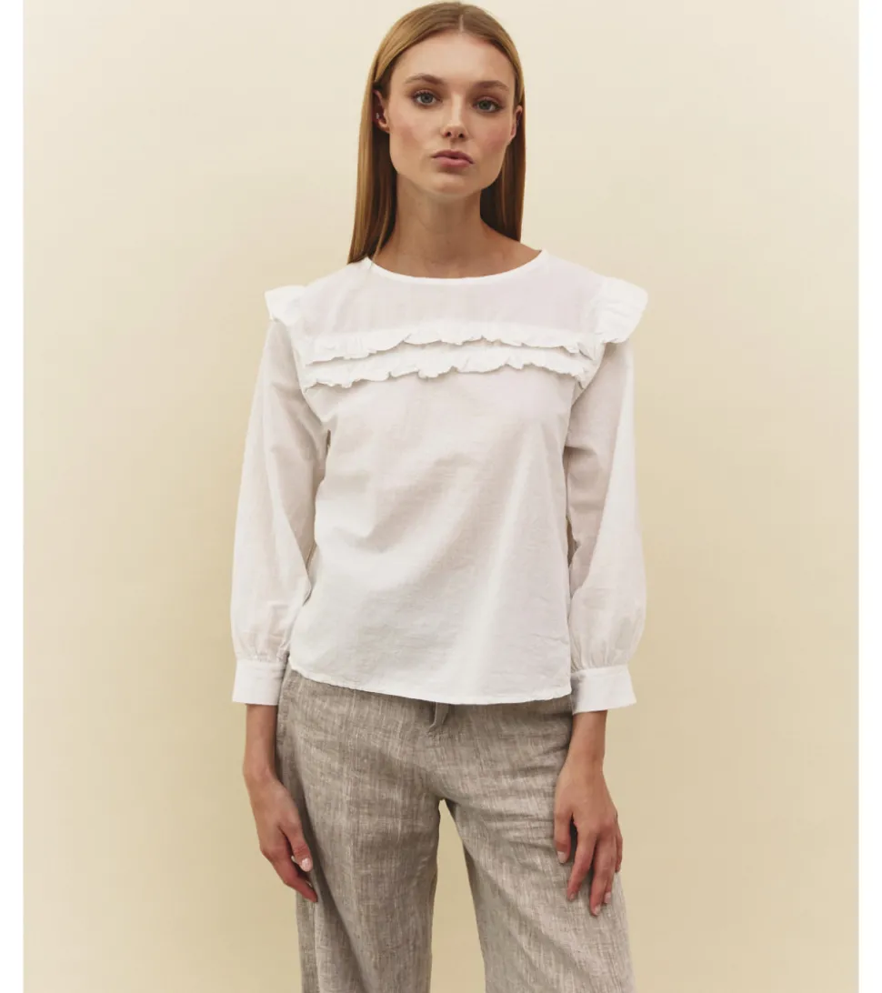 BLUSA JARETAS VOLANTE