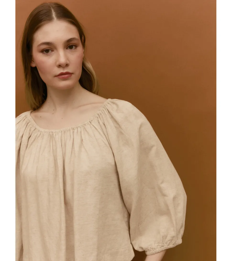 BLUSA LINO ESCOTE