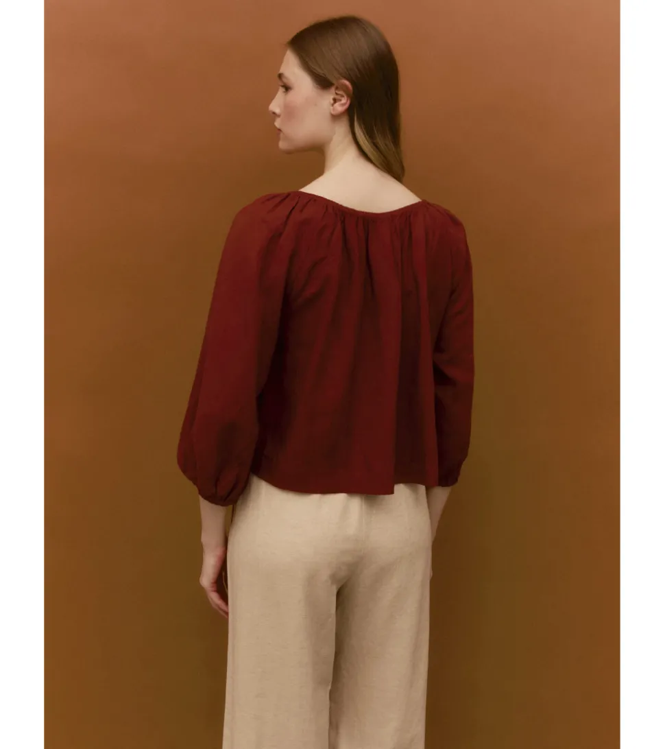 BLUSA LINO ESCOTE
