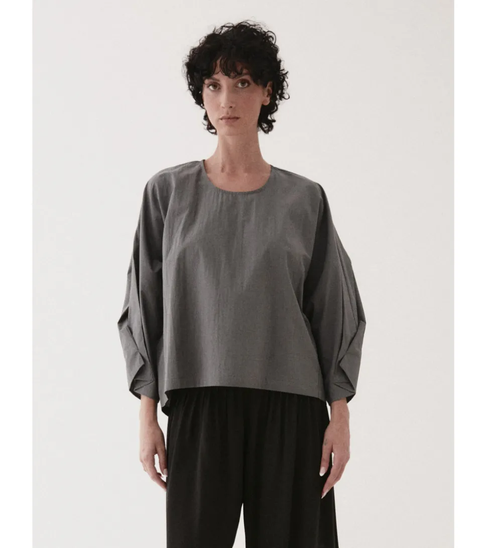 BLUSA MANGA PLIEGUES