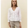 BLUSA PERFORADA FLORES HILO