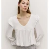BLUSA PICO BRILLOS