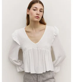 BLUSA PICO BRILLOS