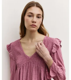 BLUSA PICO BRILLOS