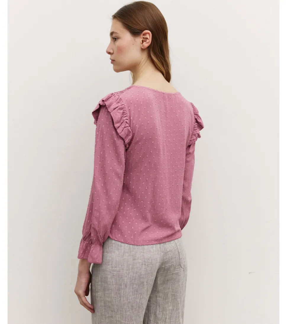 BLUSA PICO BRILLOS
