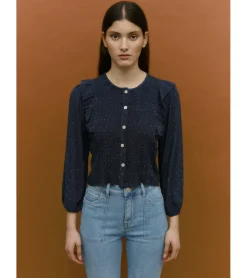 BLUSA PLUMETI BOTONES