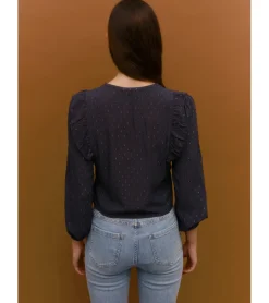 BLUSA PLUMETI BOTONES
