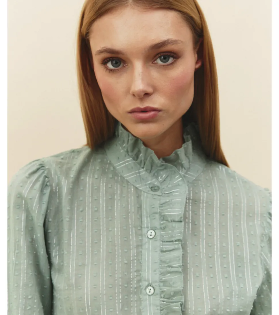 BLUSA PLUMETI HILO METÁLICO