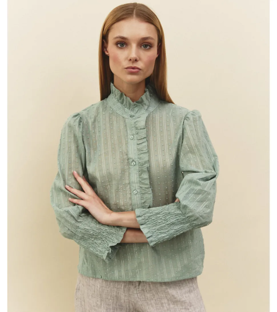 BLUSA PLUMETI HILO METÁLICO