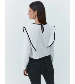 BLUSA PLUMETI VOLANTE