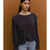 BLUSA PLUMETI VOLANTES