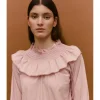 BLUSA POPELIN VOLANTE