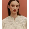 BLUSA RAYAS BORDADA