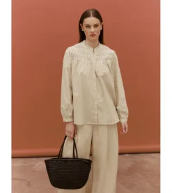 BLUSA RAYAS BORDADA