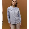 BLUSA ROMÁNTICA CUELLO BOBO