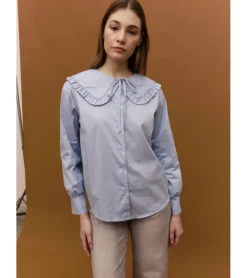 BLUSA ROMÁNTICA CUELLO BOBO