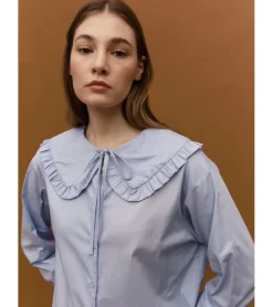 BLUSA ROMÁNTICA CUELLO BOBO