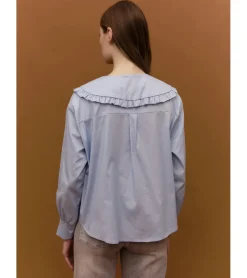 BLUSA ROMÁNTICA CUELLO BOBO
