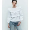 BLUSA RÚSTICA VOLANTES